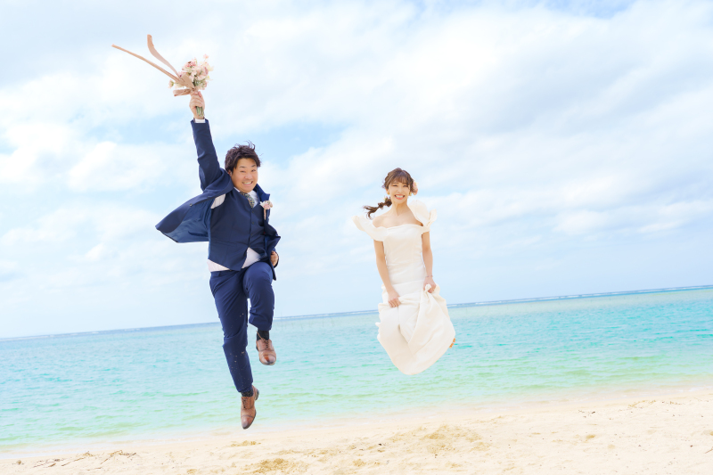 陽気で楽しいウェディング撮影