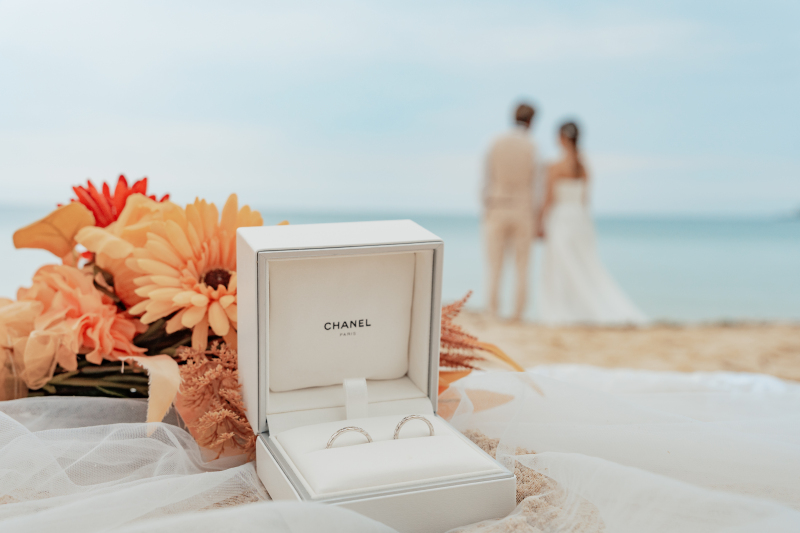 指輪をメインに