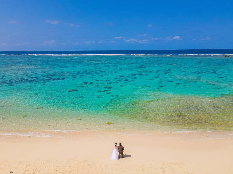 晴天で海もキレイ