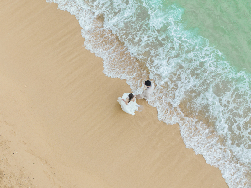 真上からのショット