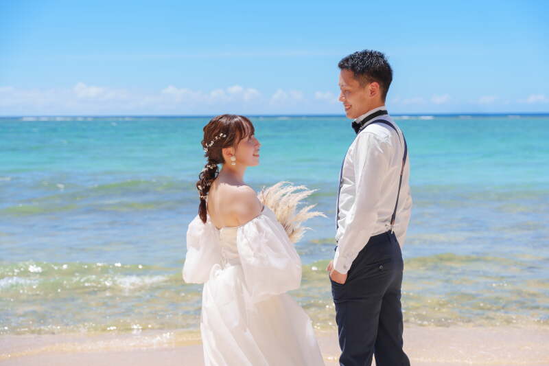 見つめ合いショット