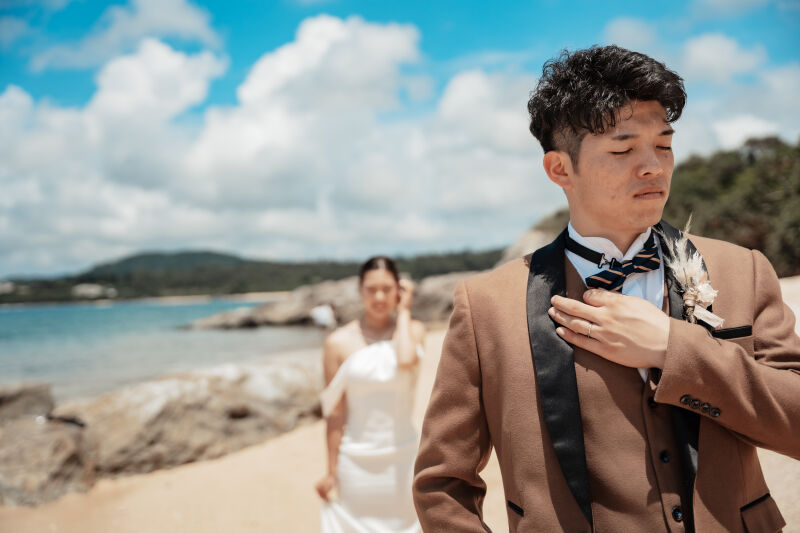 新郎さん決めポーズ