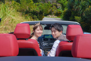 オープンカーと一緒に♡