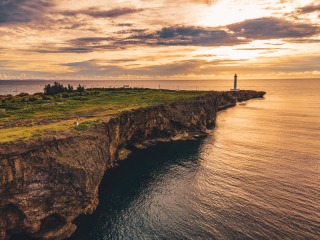 青い海とサンセット