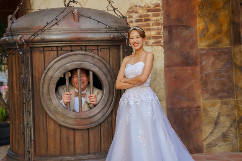 面白い写真スポットで！