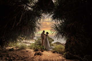 かっこいい新婦さんとお茶目な新郎さん♡