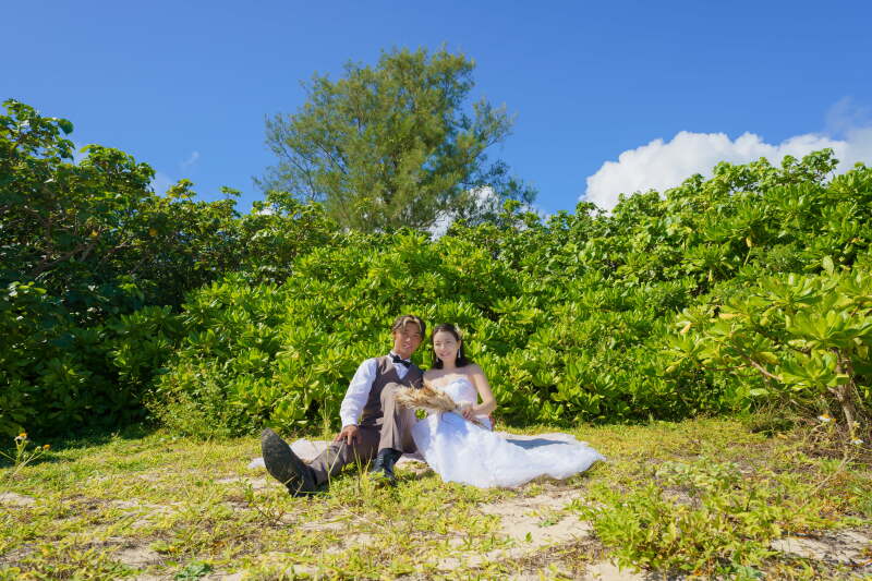 グリーン囲まれて