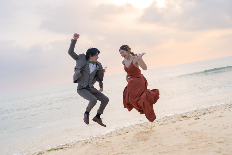 サンセットでジャンプ