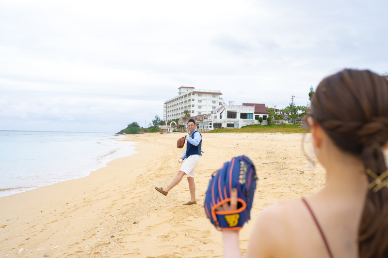 野球とフォトウェディング