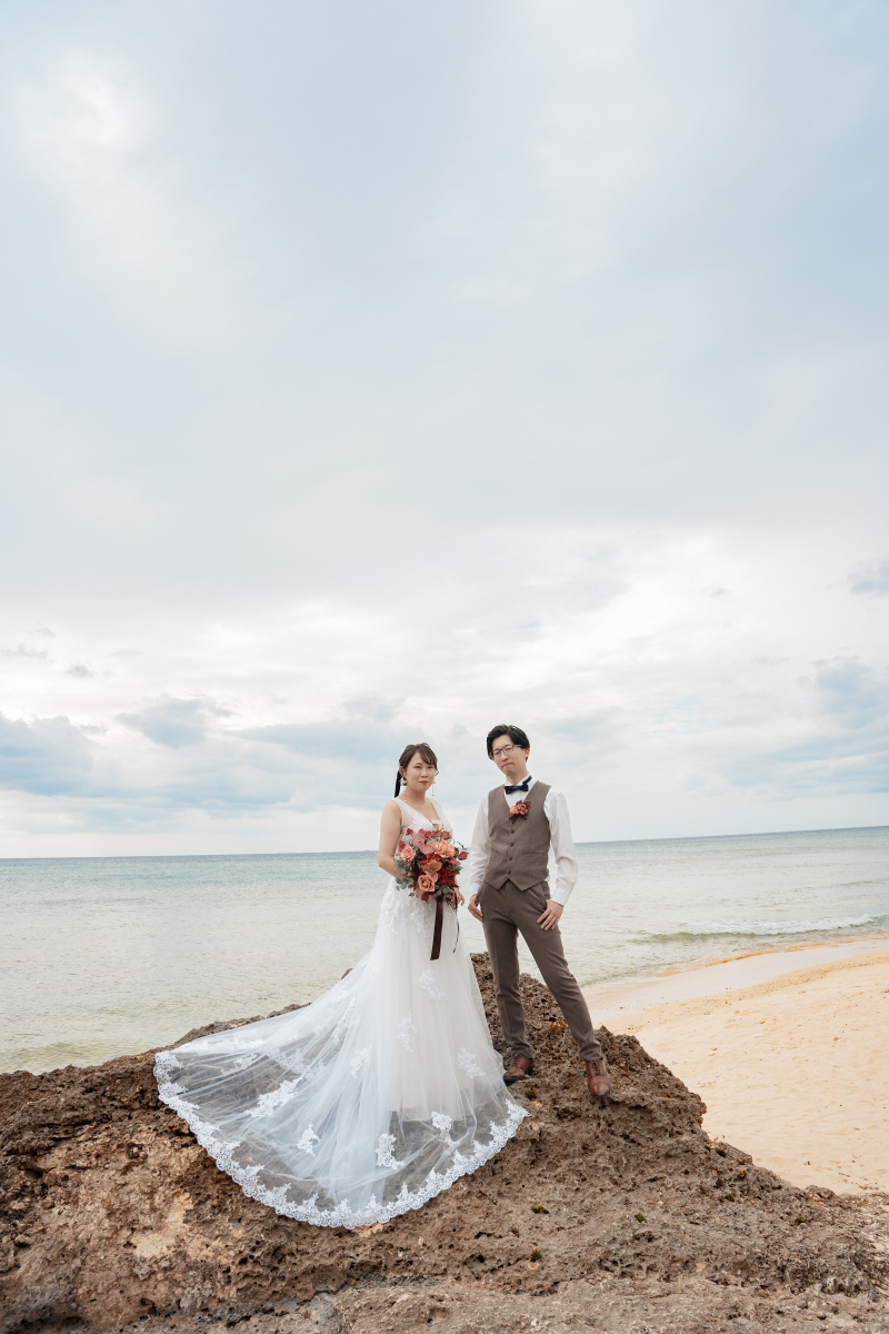 岩場でカッコよく