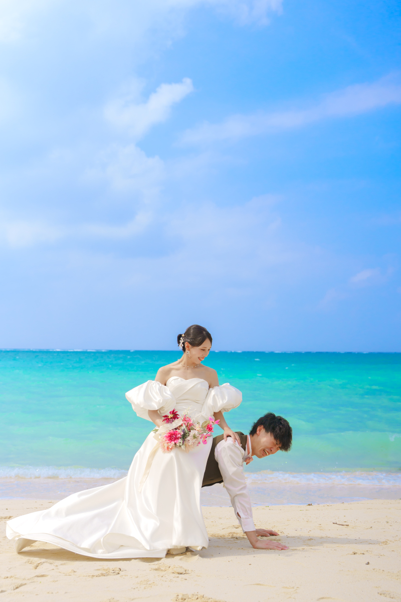 新郎さん、頑張ってます