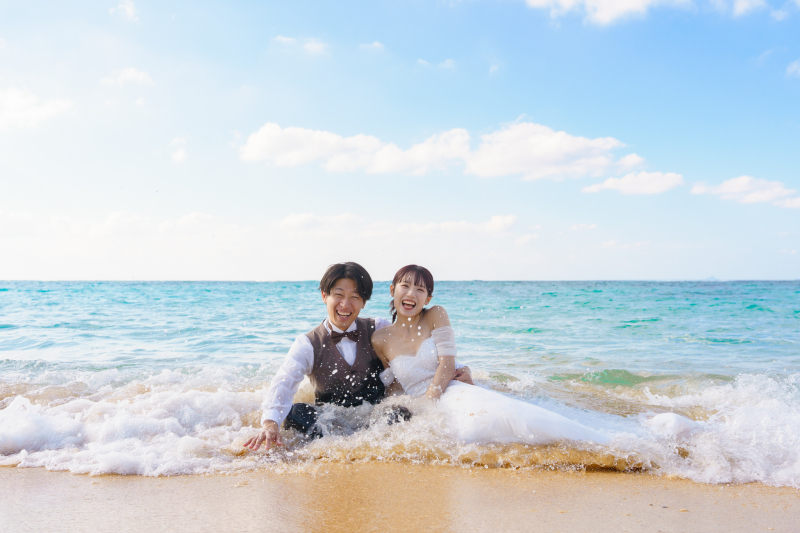 きゃー！って笑って、波に追いかけられた日