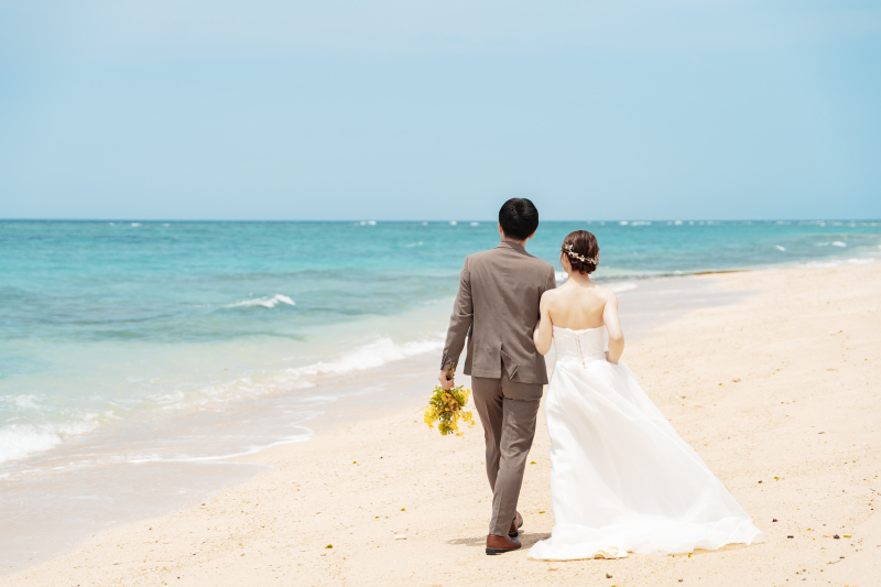 ビーチをお散歩