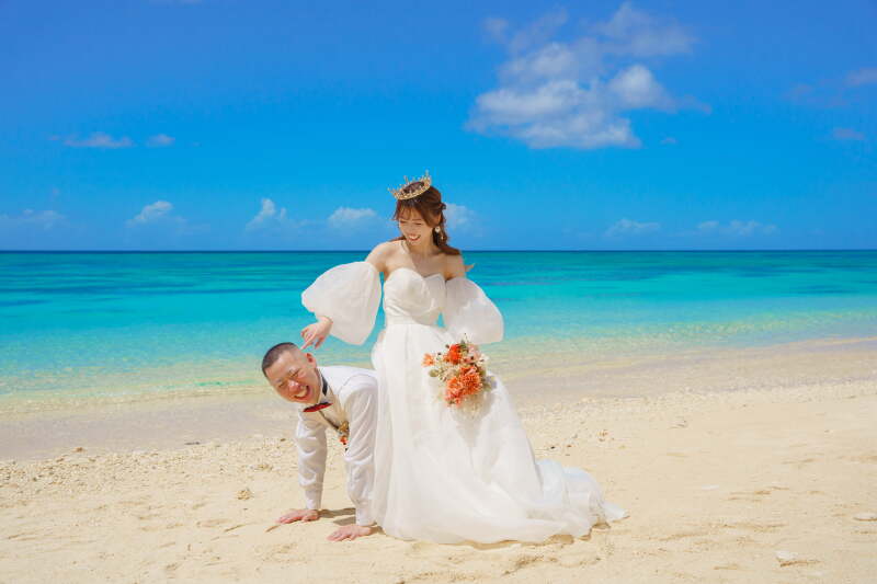 馬になった新郎さん！笑