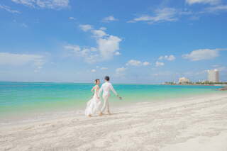 晴天と明るい2人