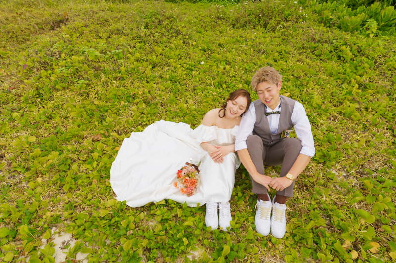 お揃いのスニーカー