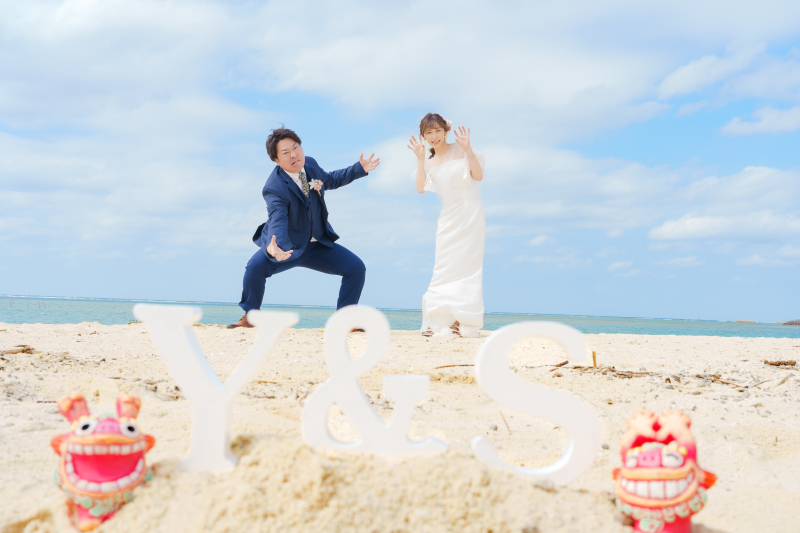 シーサーポーズ