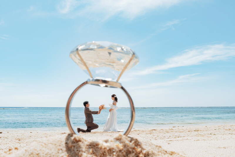 リングの中でプロポーズ