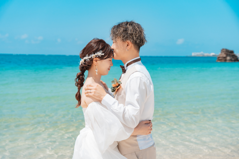 おでこにチュッ♡