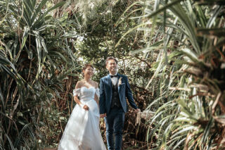 ほんわか可愛らしい新郎新婦さん