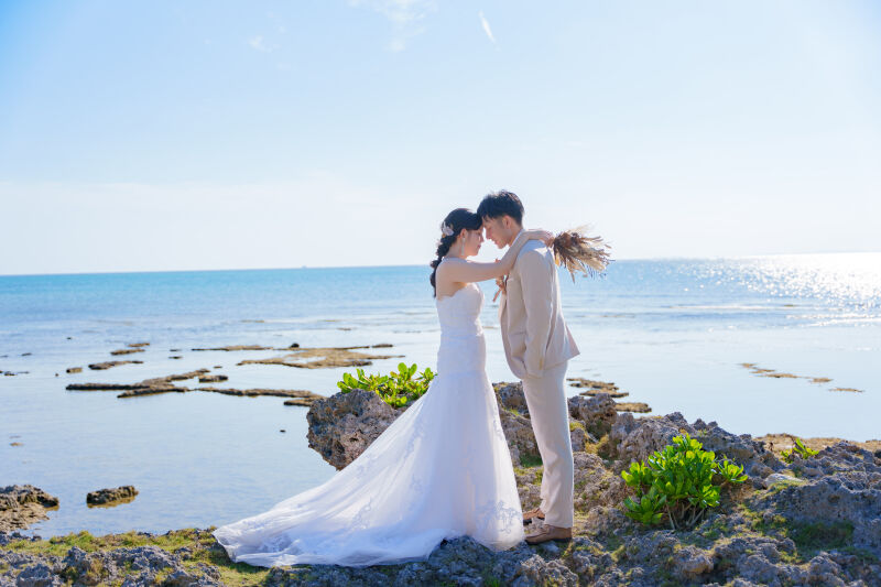 シャイな新郎さんと明るい新婦さん♡