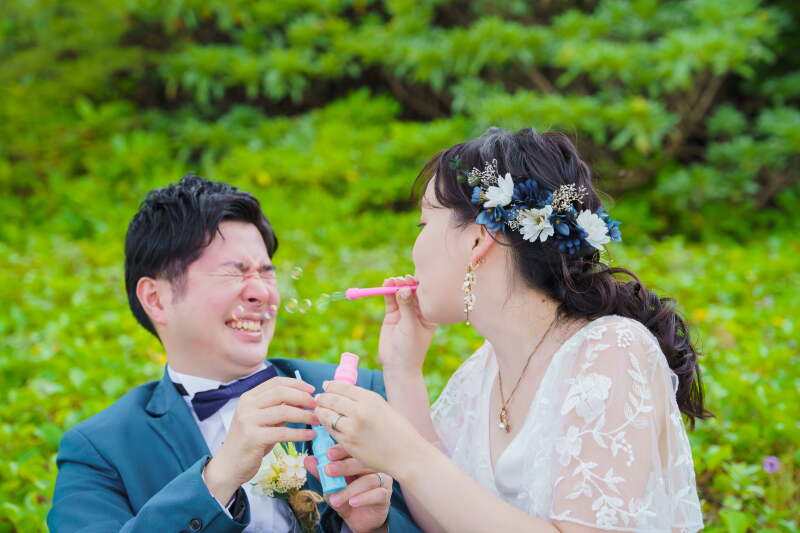 シャボン玉攻撃〜！！