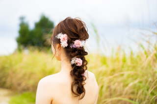 新婦さんヘアセット