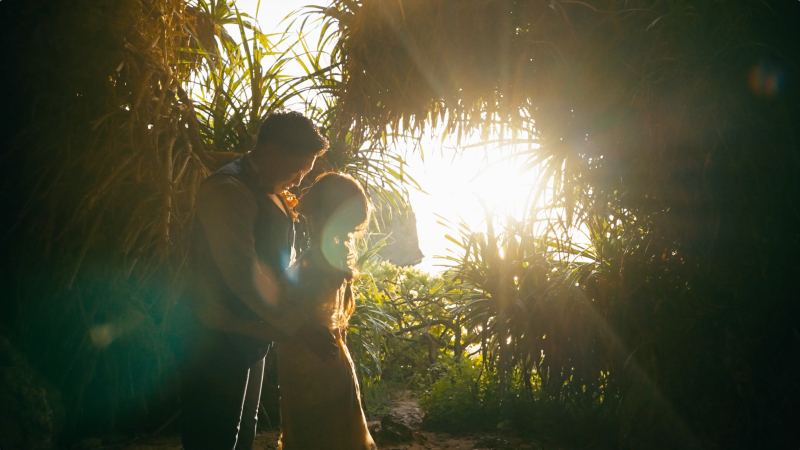 【オープニングムービー撮影付】追加料金無し・衣装選び放題・サンセット・150枚・2カ所(かなさんムービーサンセット)