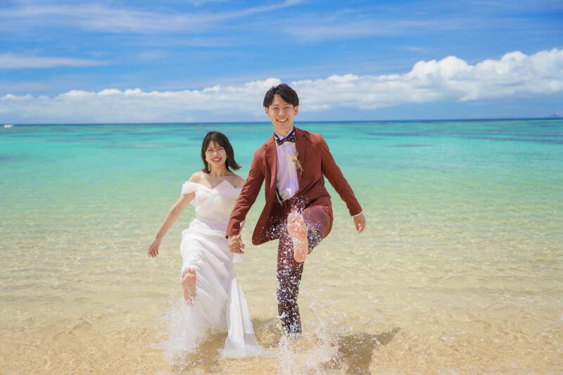 ドローン＆ウォーターイン【ちゅらさんスタンダードプラン】ロケ1、100枚納品、衣装、ヘアメイク、撮影小物、装飾品、写真レタッチ付