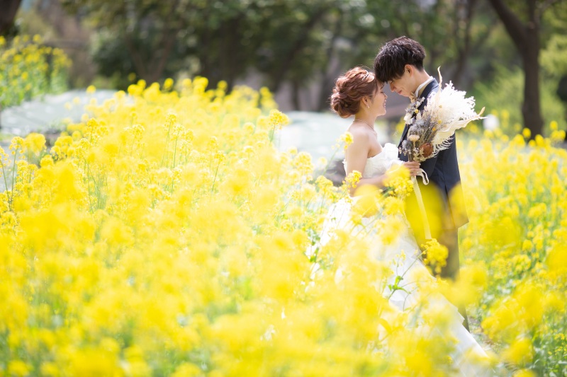 21 4 02 M様 撮影日 21年4月2日 鶴見緑地公園 Studio Ily 大阪府でフォトウェディング探すならphotorait