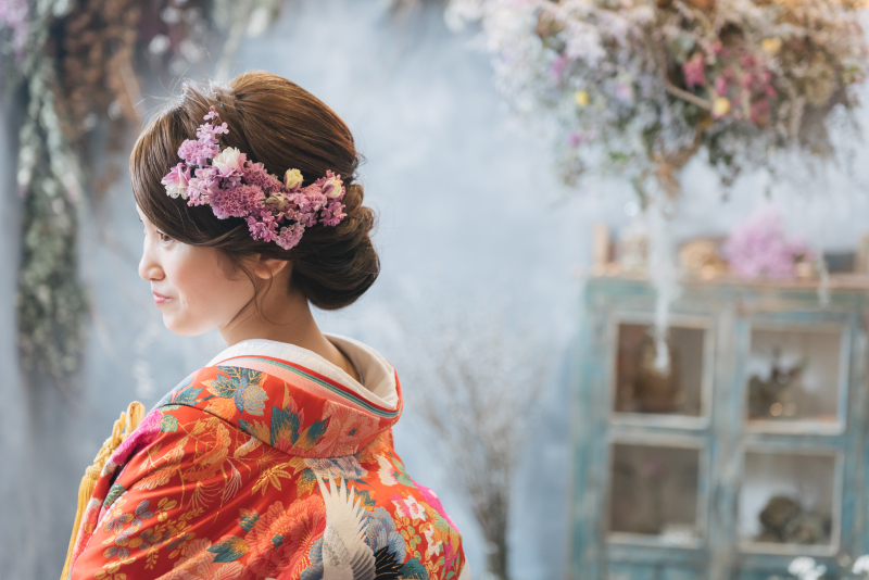 生花のお花もオリジナルで付けれます♪