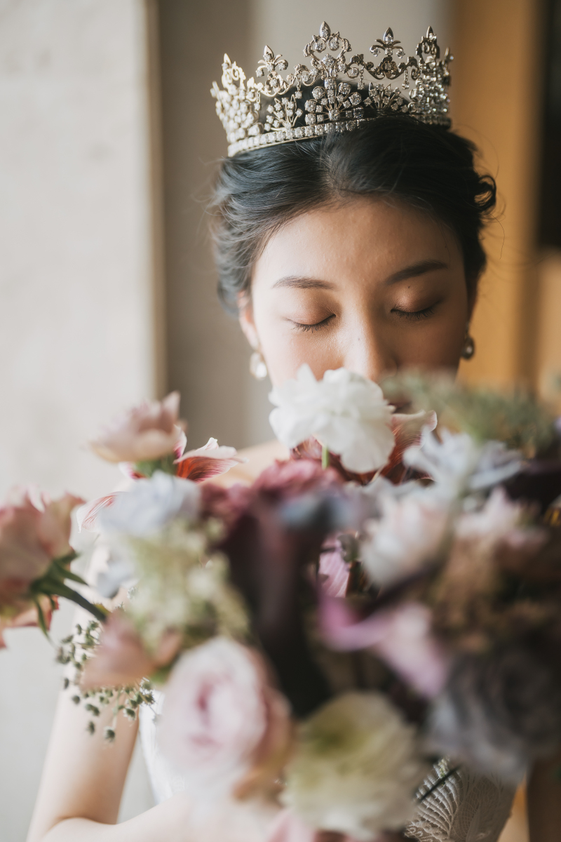 輝くティアラを身に着けて♡