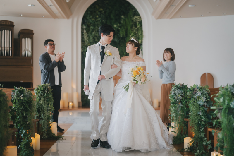 撮影は幸せいっぱいの表情で！