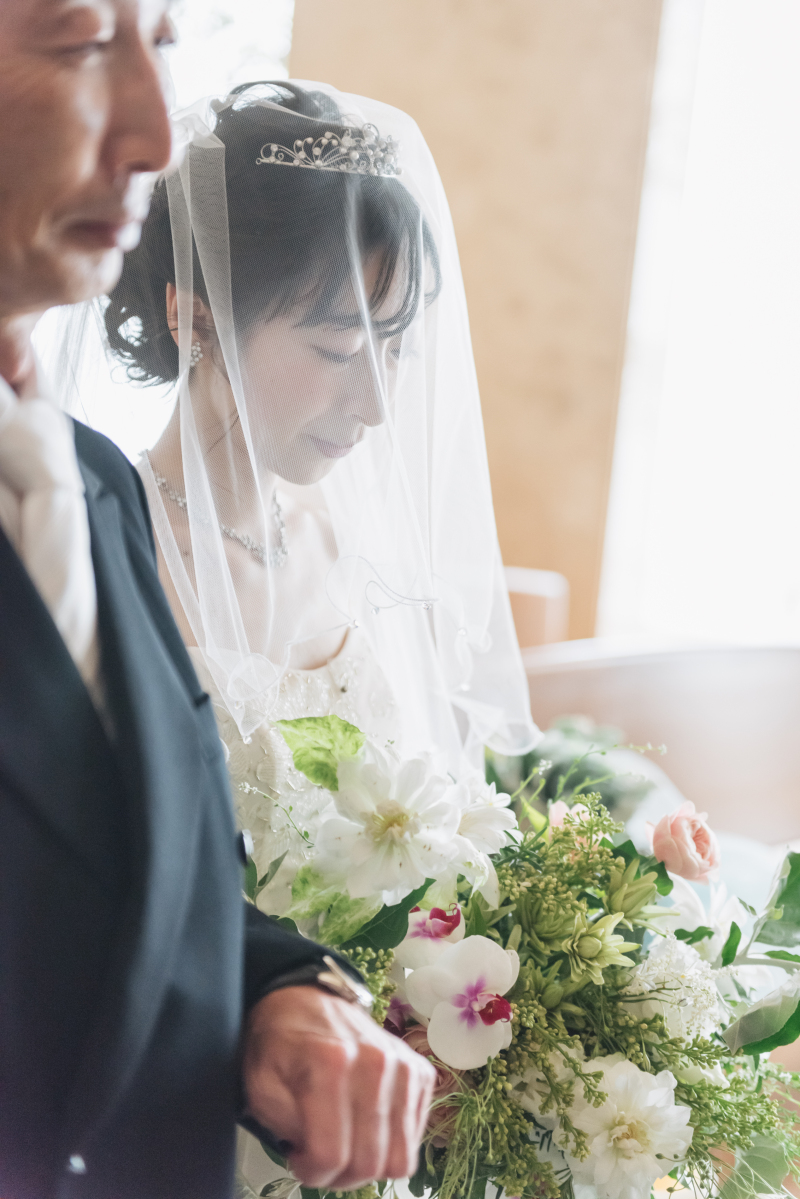 チャペルでは挙式風の1枚を☆