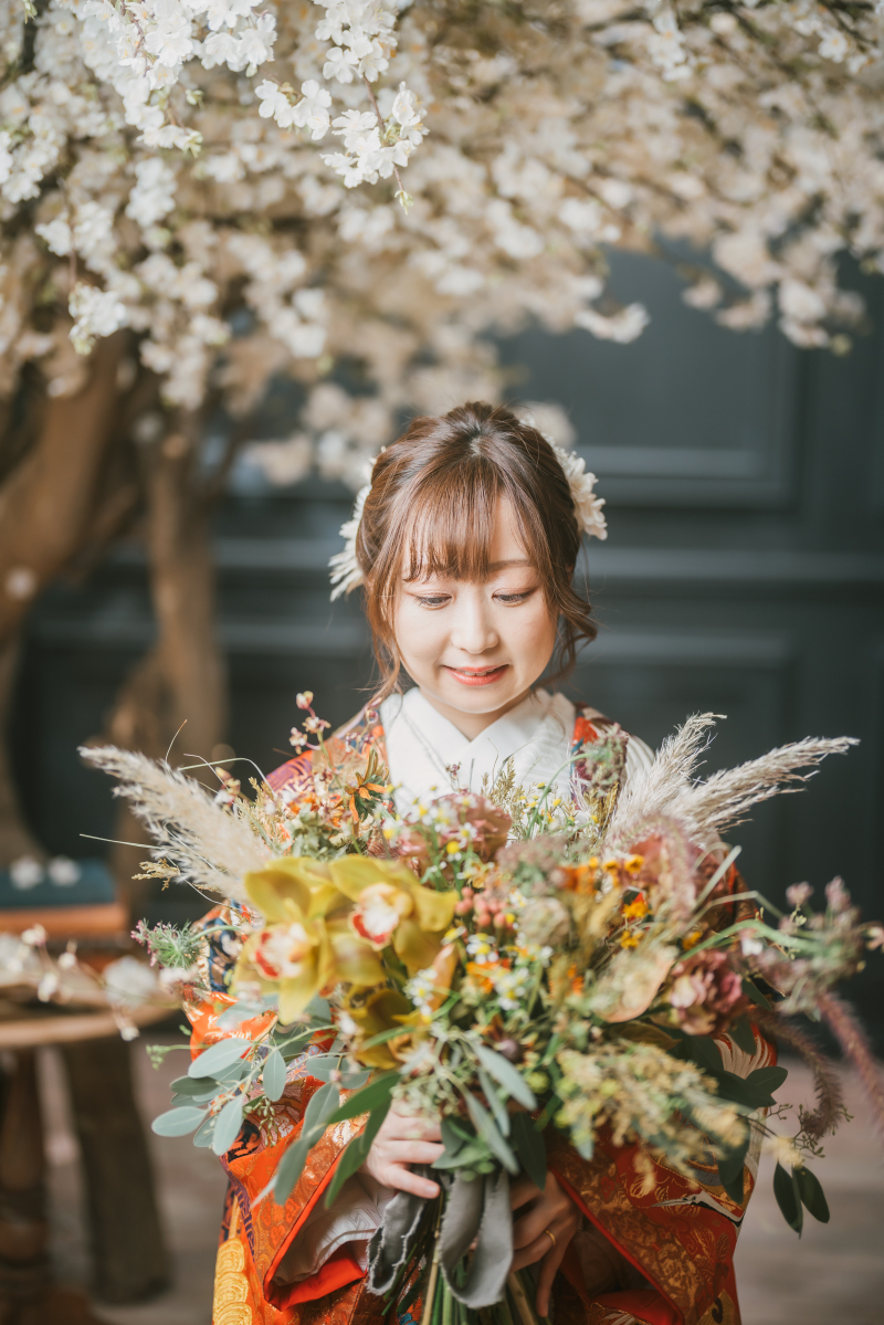 衣装によて表情が変わるブーケ♪