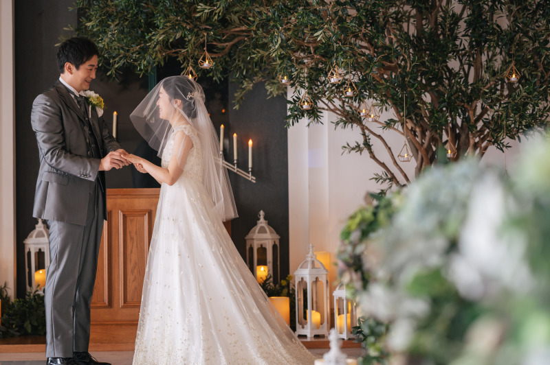 挙式風の撮影も♪