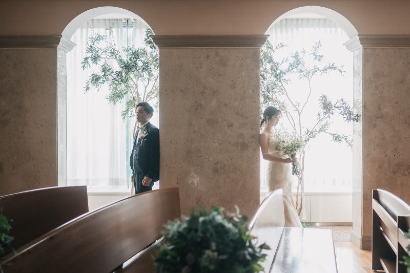 チャペルでは温かい光に包まれて♪