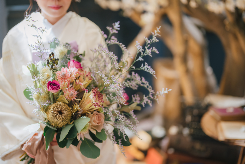 ネイティブフラワー×ドライフラワーブーケ