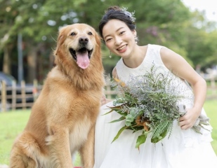 念願の愛犬と撮影♪記念日も一緒にいたい♡