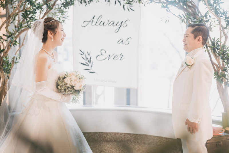 前撮り付き挙式♡