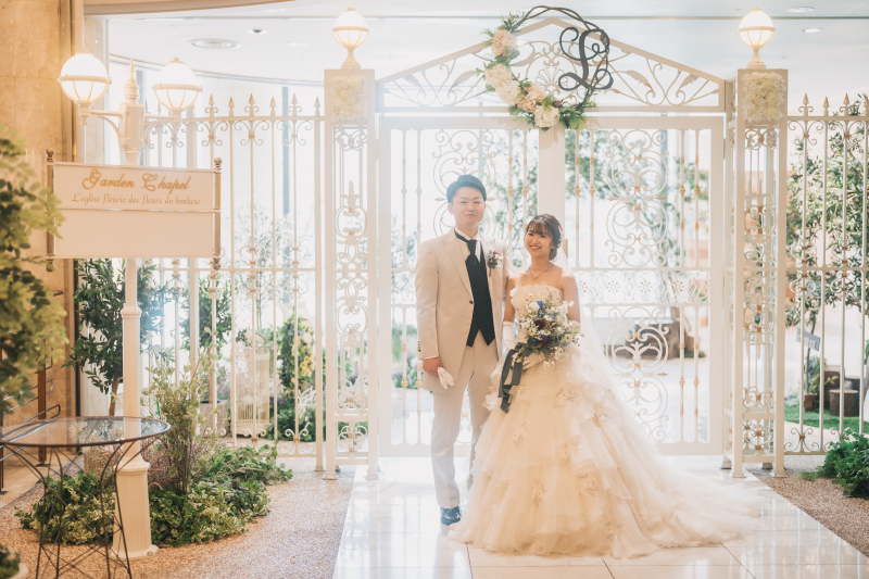 チャペルへ移動して撮影スタート！