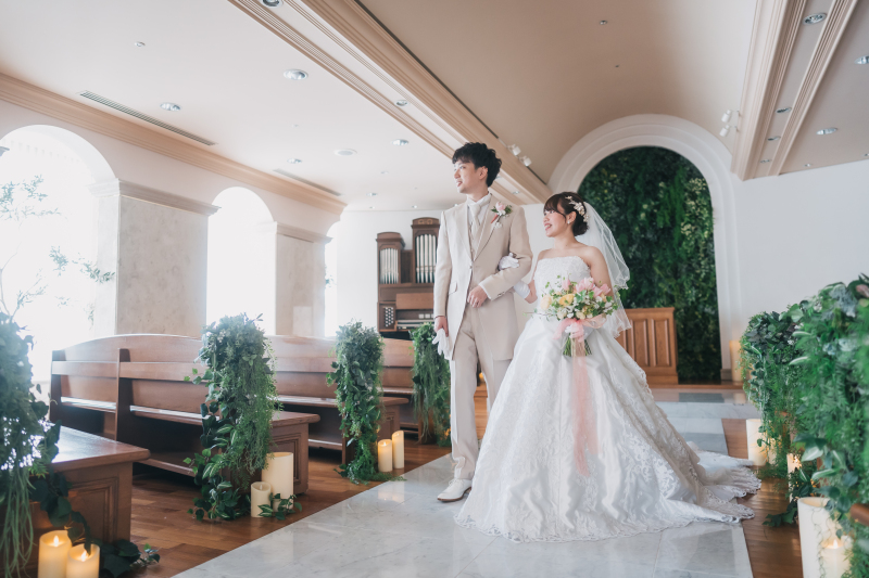 挙式の退場シーン♡