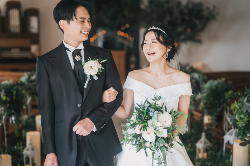 自然なおふたりの表情を♡