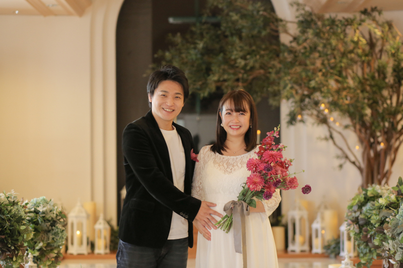 チャペルにて撮影スタート♪