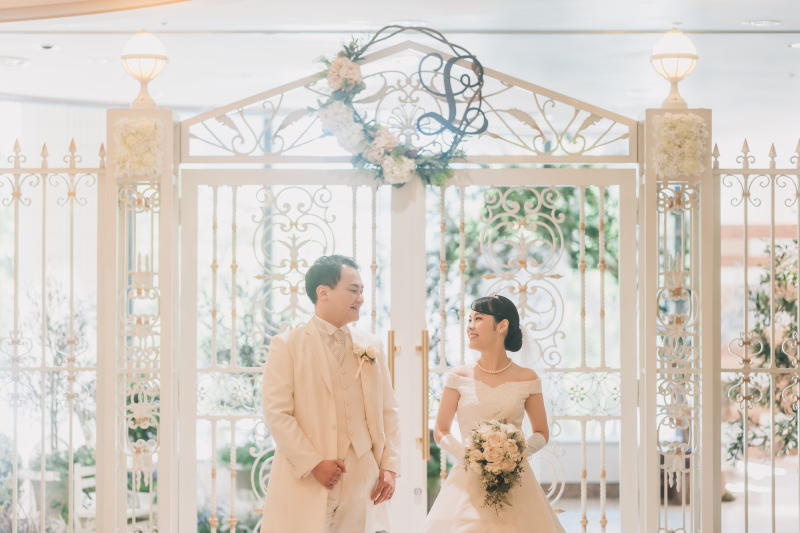 お色直し後はチャペルにて♪