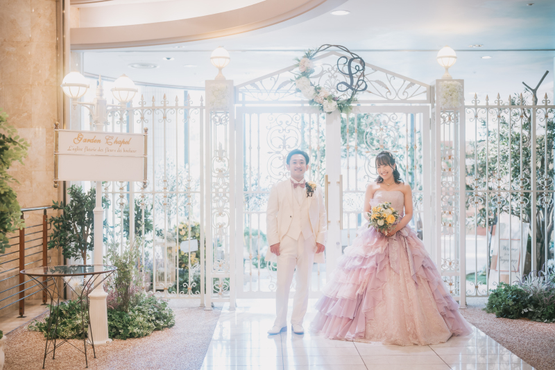 カラードレスも優しい雰囲気で♡