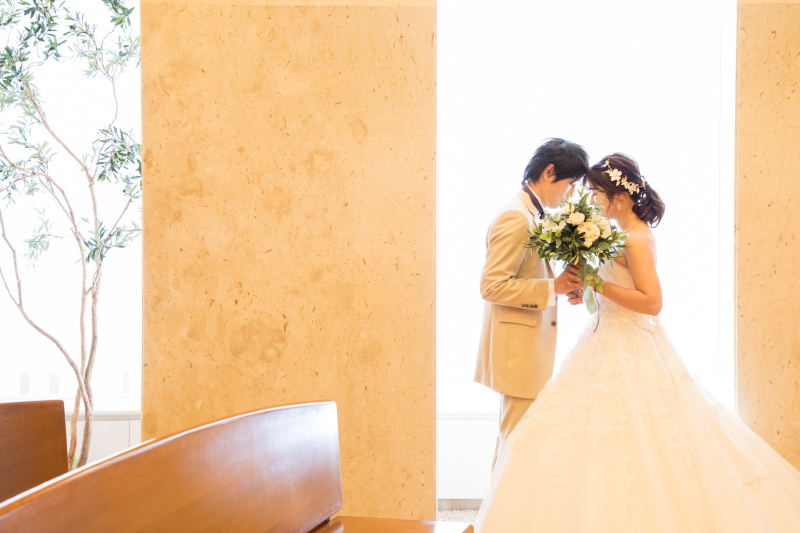 お色直し後はチャペルにて♪