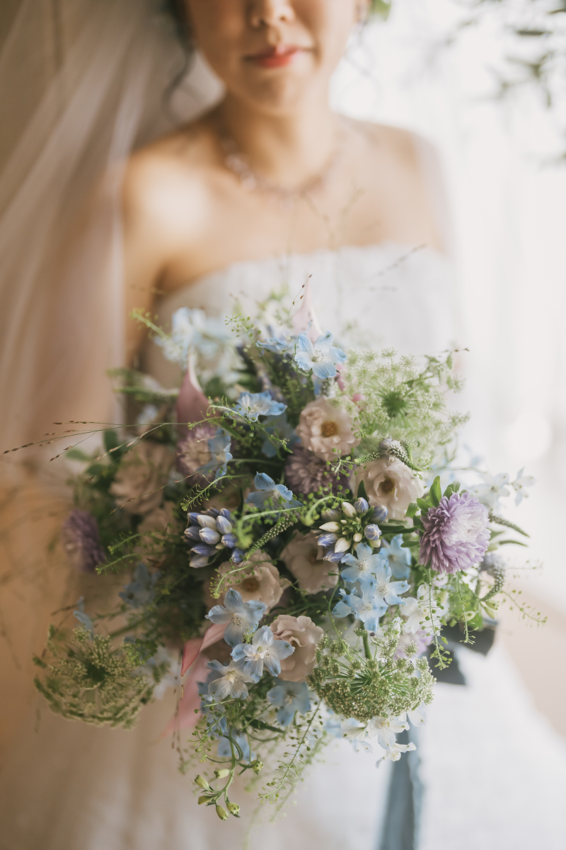 華やかなブーケと共に・・♡