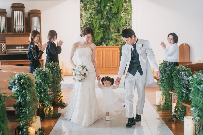 お子様とのフォトウェディングも安心