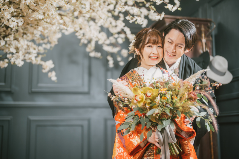 生花ブーケ&髪飾りのご提案も致します♪